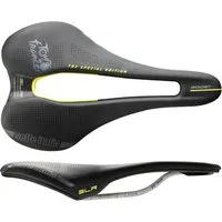 Selle Italia SLR Boost Superflow TDF Saddle with TI 316 Rails