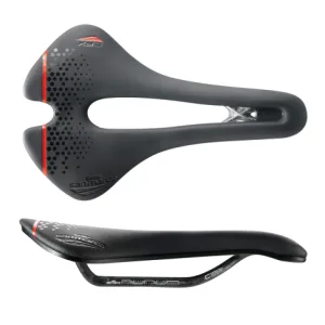 San Marco Aspide Short Carbon FX Road Saddle  - Black / Red / Wide L3